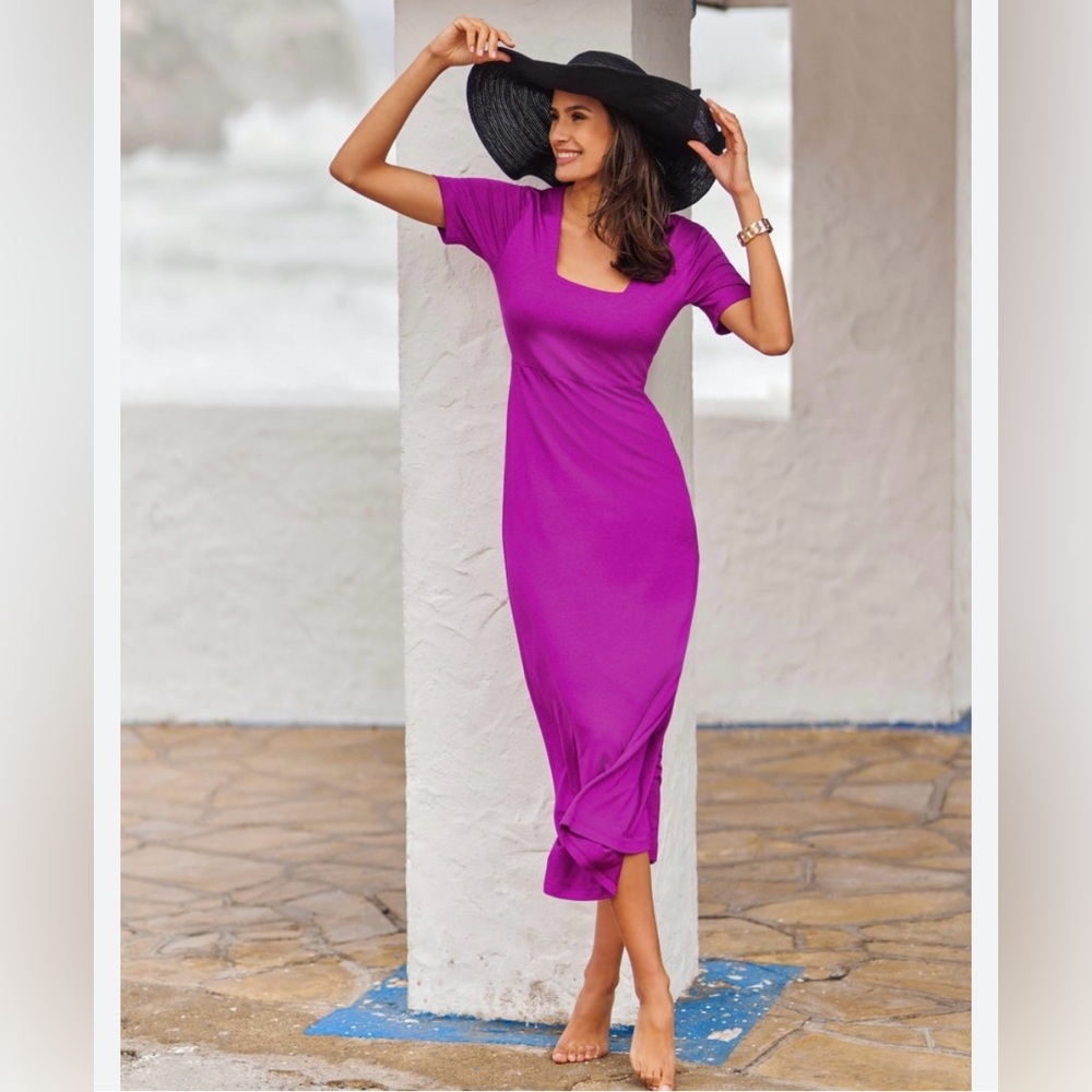 🔥HOST PICK🔥 Madeleine Slip Fuchsia Dress - Size XL